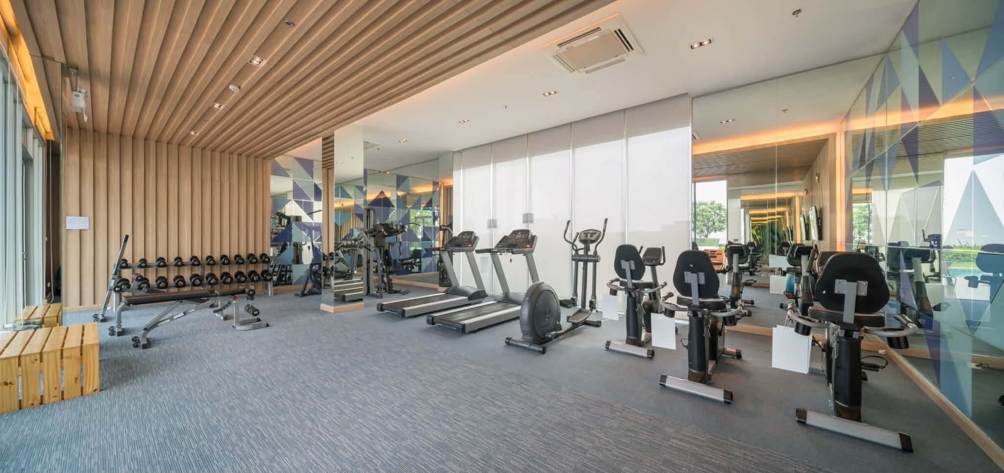 ห้องฟิตเนสคอนโด Aspire Ngamwongwan
