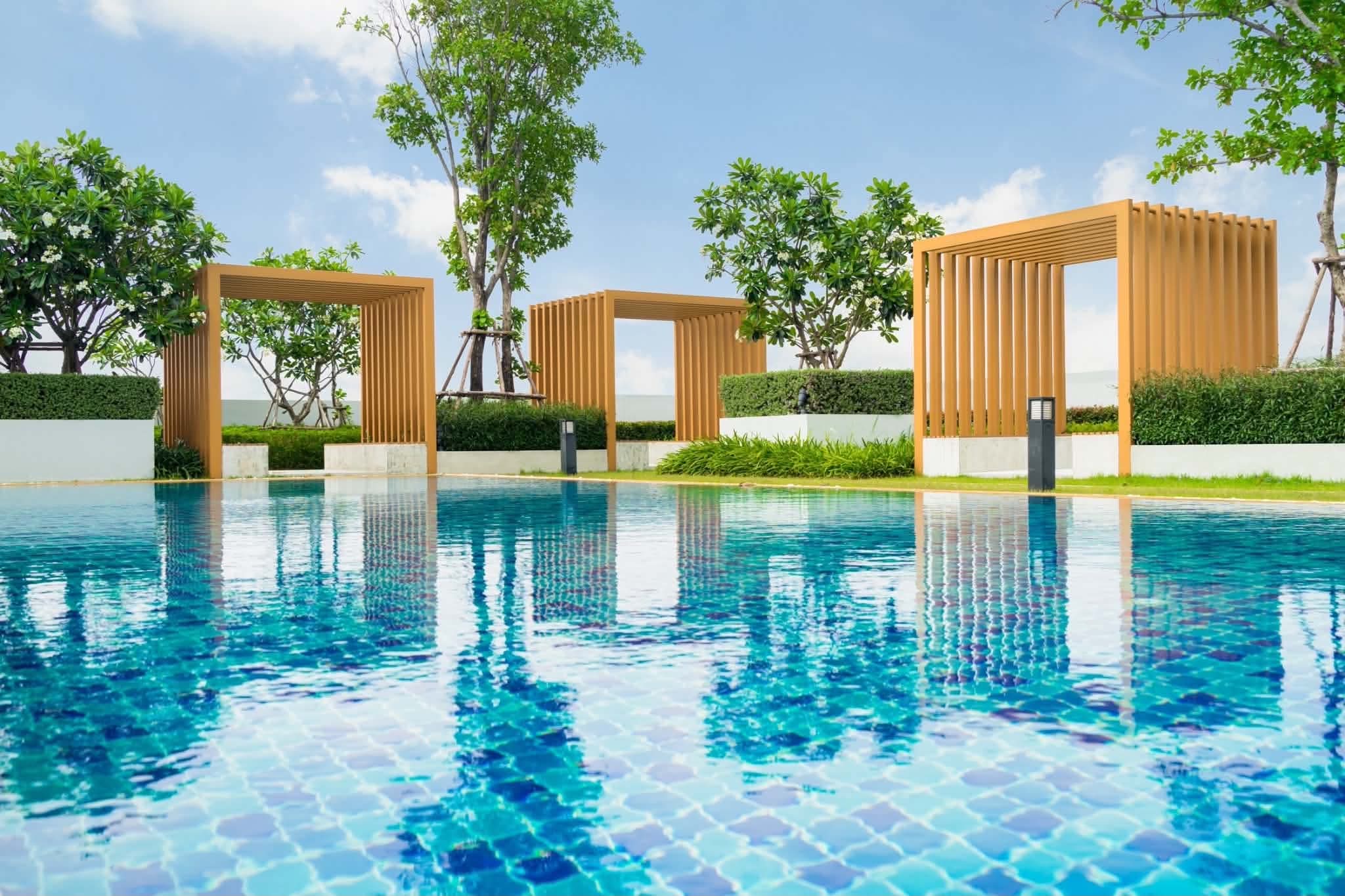 สระว่ายน้ำส่วนกลาง Aspire Ngamwongwan